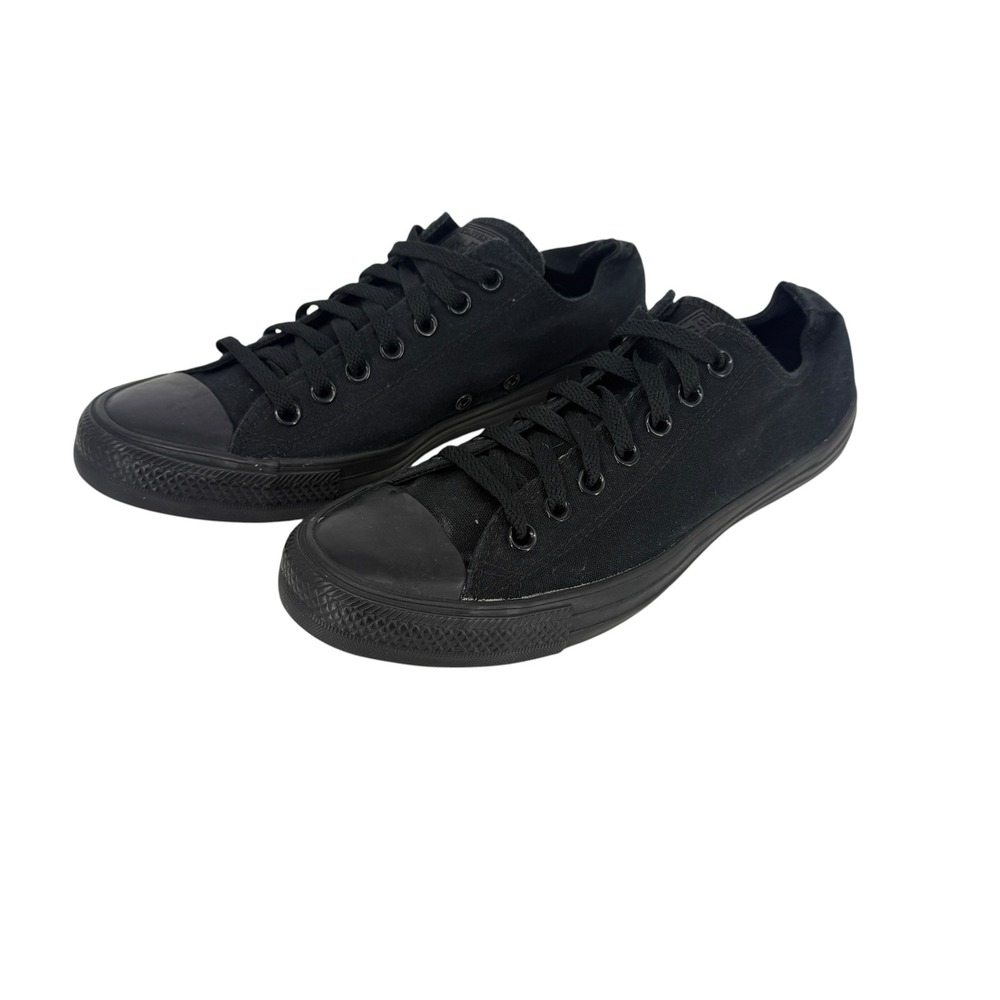 Converse Chuck Taylor All Star Ox Low-Top All Black Monochrome Men Size 9